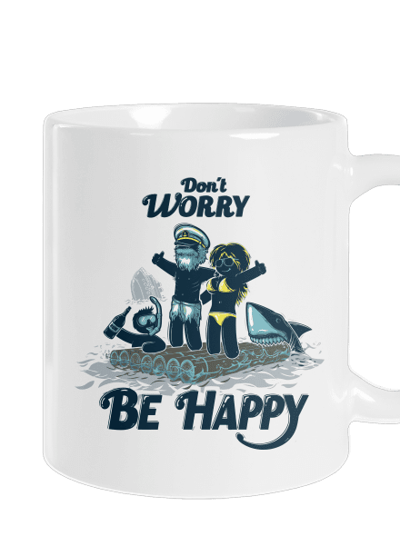 Don't worry klasický hrnček White