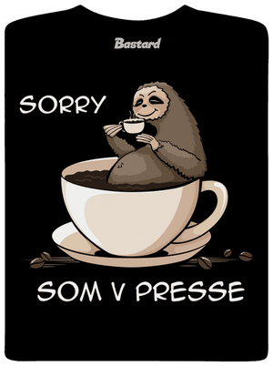 V presse pánske tričko Black