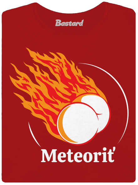 Meteoriť dámske tričko s lemom Red Mal