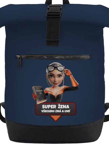 Super mama batoh French Navy