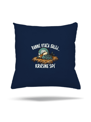 Ranné vtáča spí vankúš Dark Navy