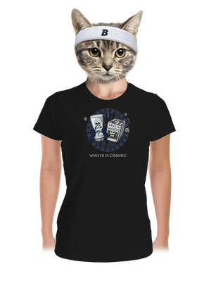 Winter is coming dámske športové tričko Black