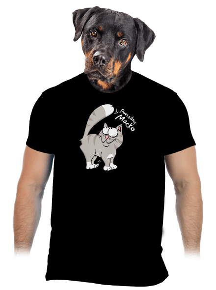 Macko a Micka pánske tričko Black