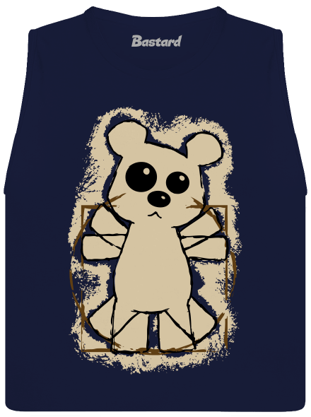 Da Vinci Teddy dámske tielko voľné Navy