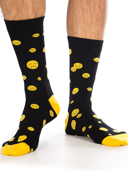 Smajlík smutný ponožky