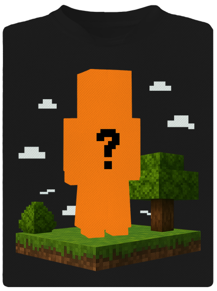 Minecraft z vlastnej fotky detské športové tričko Black