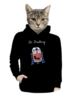 Dr. Droidberg dámska mikina klokanka Black