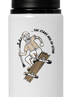 Starý, ako sa cítim flaša na vodu White