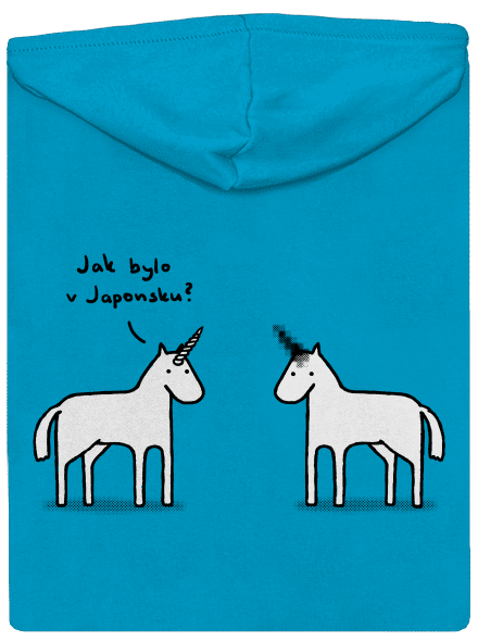 Pornorožec dámska mikina na zips Blue Atol