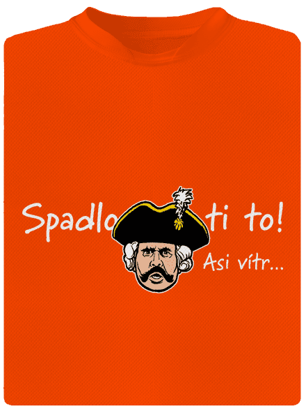 Spadlo ti to pánske športové tričko Neon Orange
