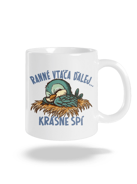 Ranné vtáča spí klasický hrnček White
