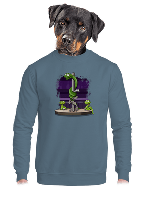 unisex mikina bez kapucne