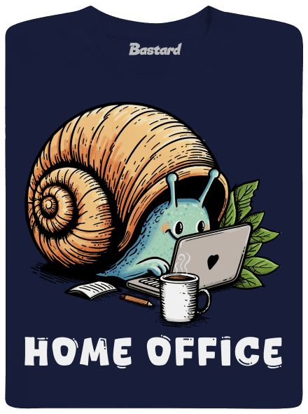 Slimákov home office pánske tričko Navy