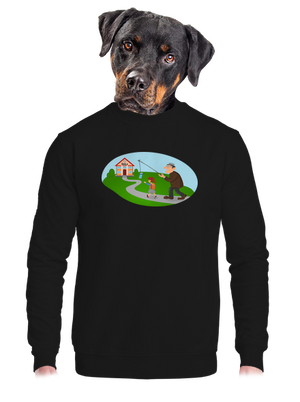 unisex mikina bez kapucne