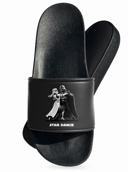 Star dance šľapky Black