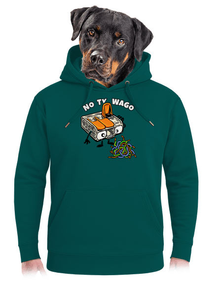 Wago svorka unisex mikina premium Emerald Green