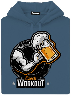 Czech workout dámska mikina klokanka Denim