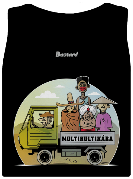 Multikultikára dámske tielko klasické Black