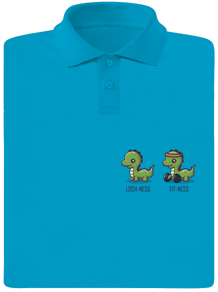 Fit-ness pánska polokošeľa Blue Atol