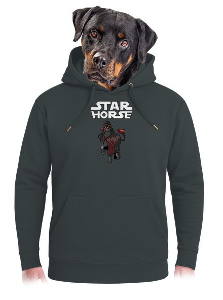 Star horse unisex mikina premium Charcoal