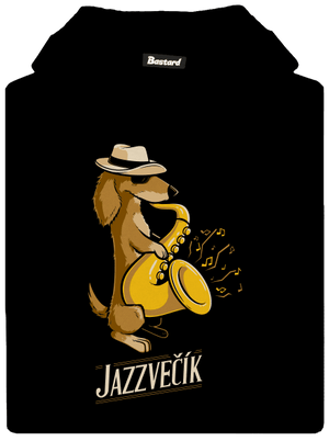 Jazzvečík detská mikina klokanka Black
