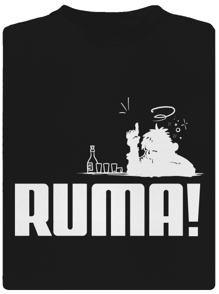 Ruma pánske športové tričko Black