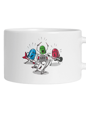 Led Zeppelin hrnček makronka White