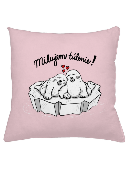Milujem túlenie vankúš Light Pink