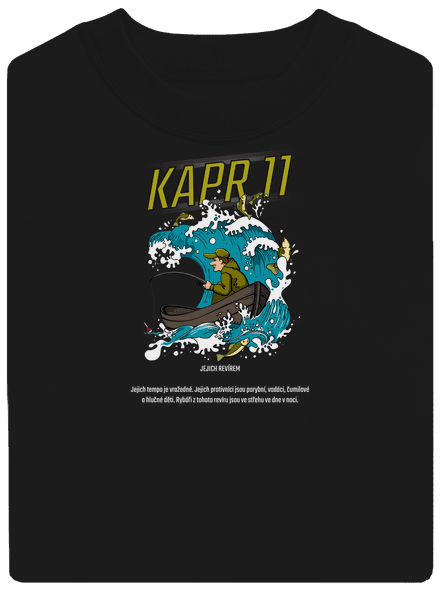 Kapor 11 unisex mikina bez kapucne Black