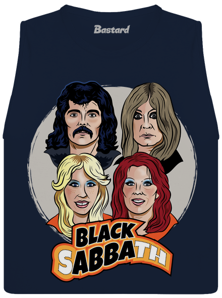 Black Abba dámske tielko voľné Navy
