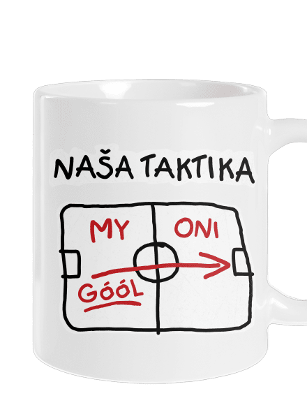 Naša taktika klasický hrnček White