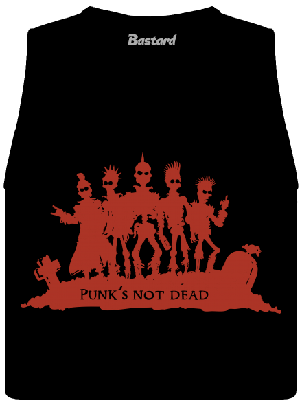 Punks Not Dead dámske tielko voľné Black