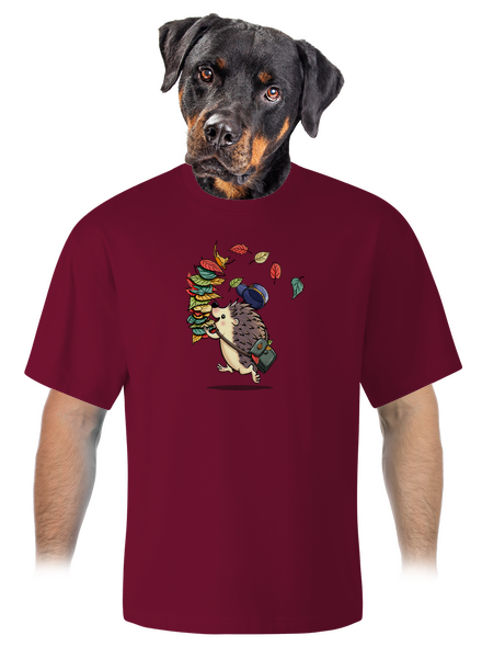Listár unisex tričko oversized Garnet