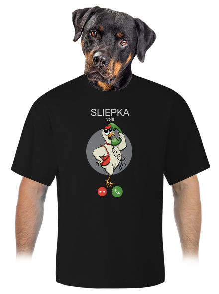 Sliepka volá unisex tričko oversized Black