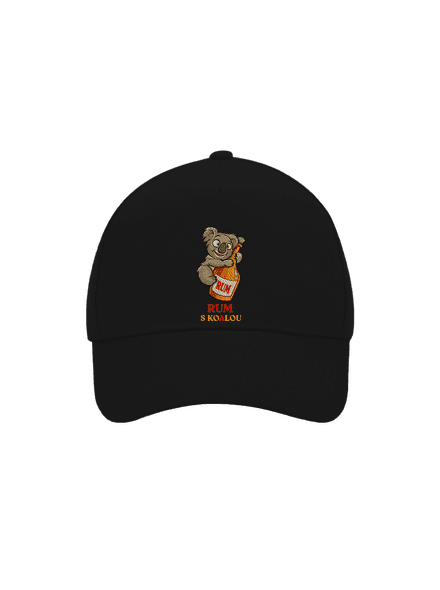 Rum s koalou šiltovka baseballka Black