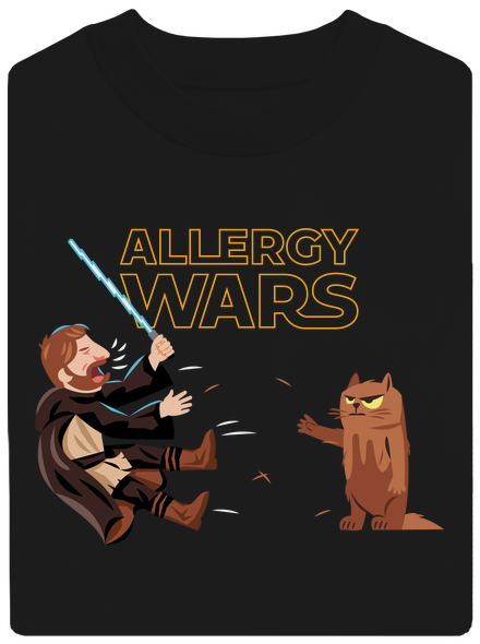 Allergy Wars unisex mikina bez kapucne Black