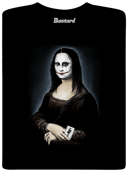Mona Joker Lisa pánske tričko Black