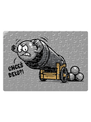 Chceš delo? puzzle White