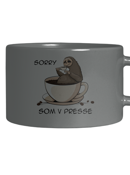 V presse hrnček makronka Grey Macaron