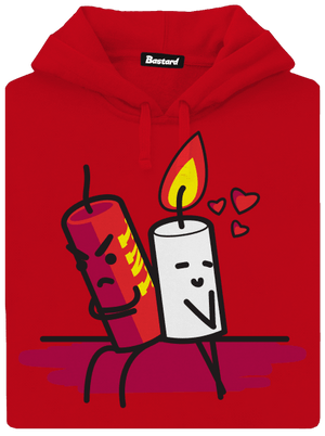 TNT pánska mikina klokanka Red