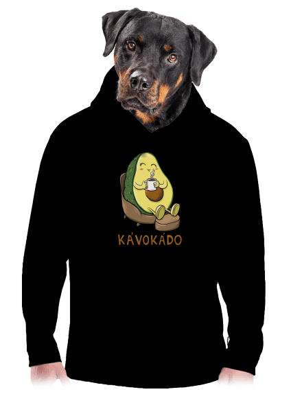 Kávokádo pánska mikina klokanka Black