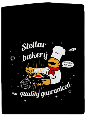 Stellar bakery pánska mikina na zips Black