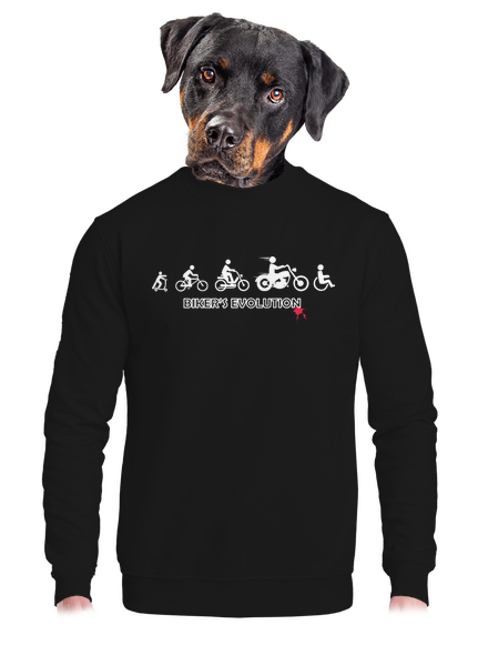 Biker’s Evolution unisex mikina bez kapucne Black