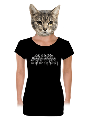 Cimrman: Debil, blbeček dámske tričko s lemom Black