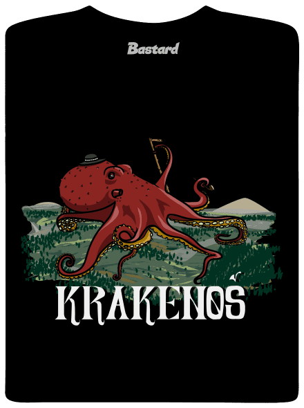 Krakenoš detské tričko Black
