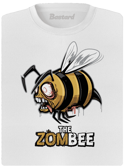 ZomBee - žltá dámske športové tričko White