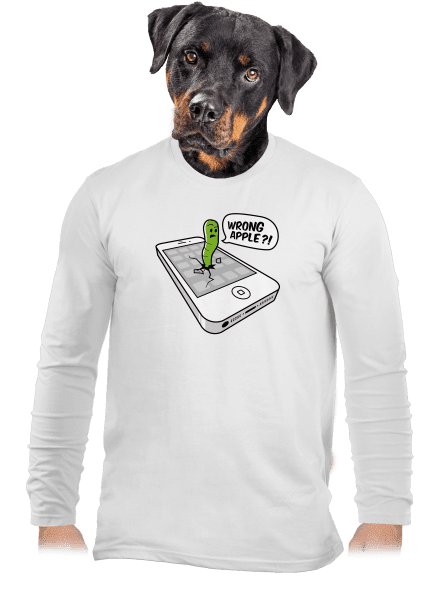 Wrong Apple pánske dlhý rukáv White