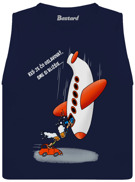 Sme si bližšie dámske tielko voľné Navy