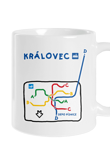 Metro Královec klasický hrnček White