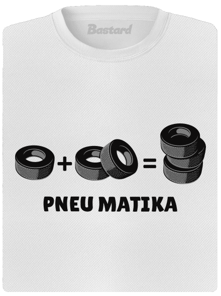 Pneu Matika dámske športové tričko White